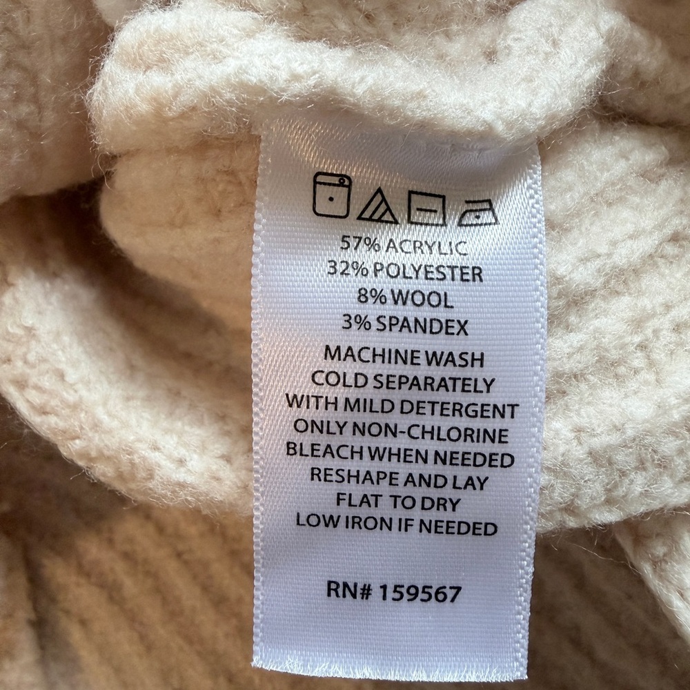 NWT Willow & Wind Cardigan with Brown Trim - Picture 6 of 9